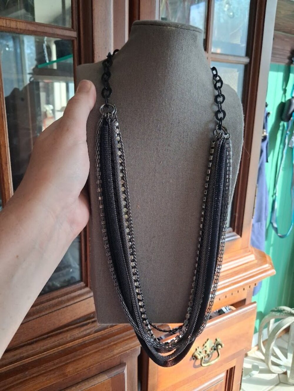 30 inch Vera Wang multistrand statement necklace